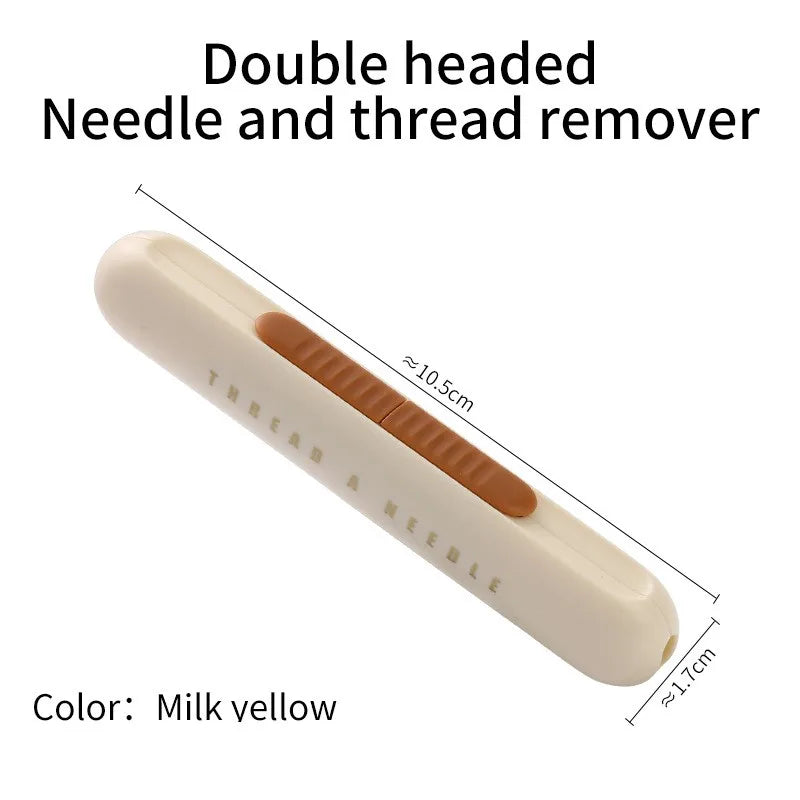 2-in-1 Needle Threader & Seam Ripper Sewing Tool Sewing Tool Set Richie's mike yellow