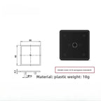 Aluminum Profile End Cap Plastic Plug EU 30x30 60x60 80x80 – 10pcs Profile End Cap Richie's 60x60 M10 EU