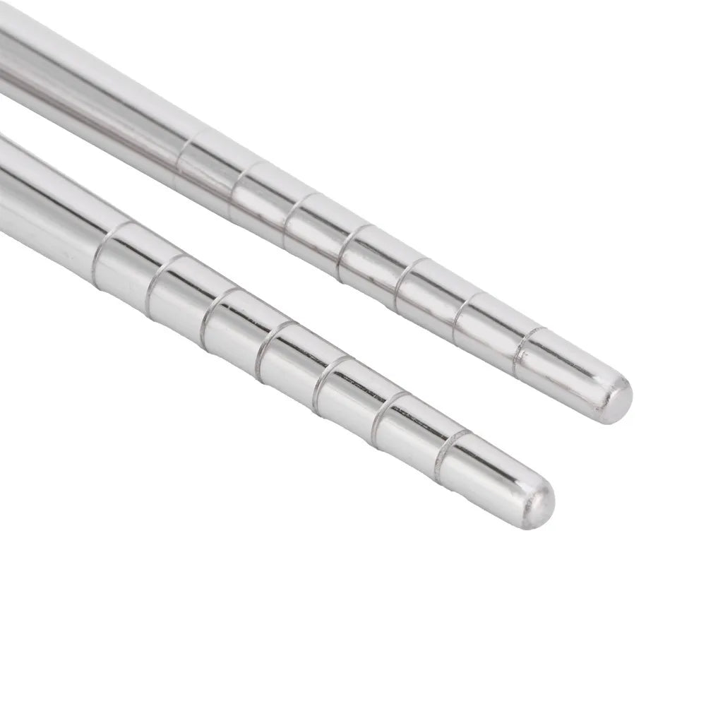 4 Pairs Stainless Steel Chopsticks – Non-Slip, Reusable Metal Chopsticks Set Richie's