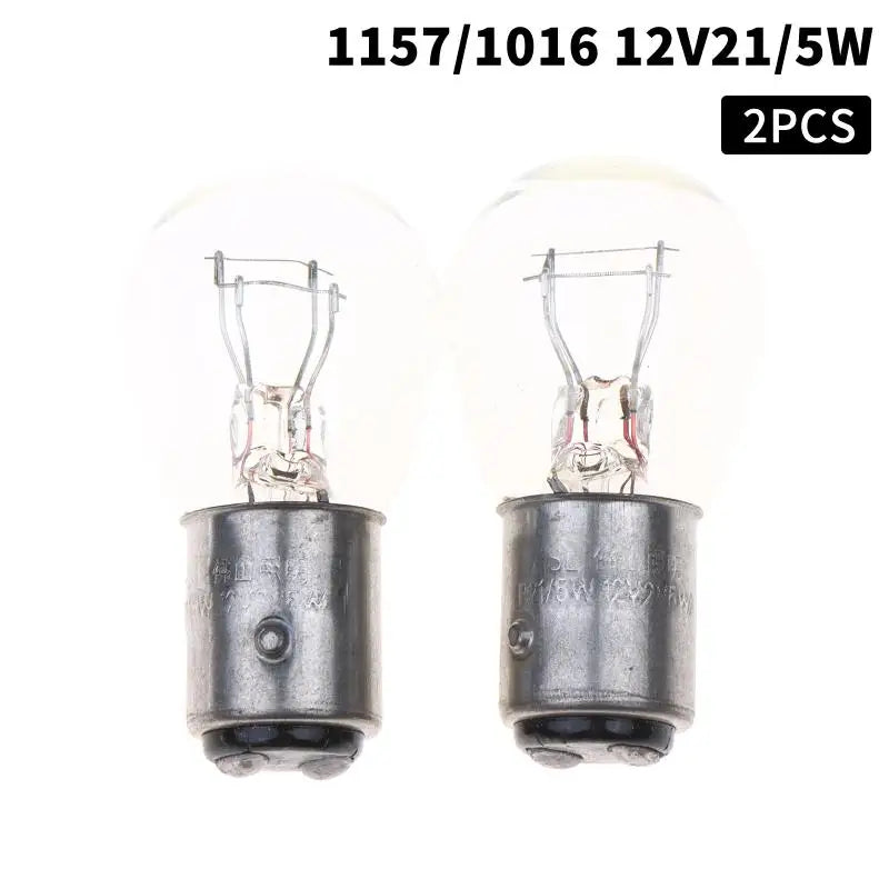2-Pack Halogen Car Bulbs 1157 1141 12V/24V Amber & Clear Halogen Car Bulbs Richie's A2