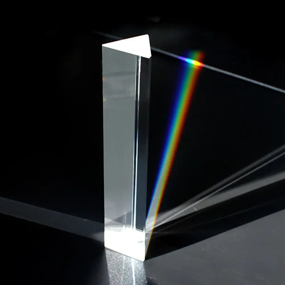 K9 Crystal Triangular Prism – Rainbow Optical Refraction Glass Optical Glass Prism Richie's