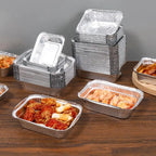 50-Pack Disposable Aluminum Drip Pans for BBQ & Grilling Disposable Drip Pans Richie's