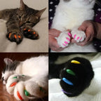 Silicone Cat Nail Caps – Soft Colorful Claw Covers 20 Pack Cat Nail Caps Richie's