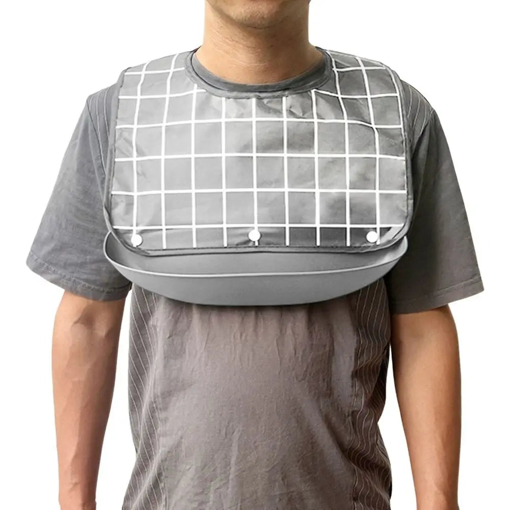 Waterproof Adult Bib Washable Dining Apron S/M/L Adjustable Adult Dining Bib Richie's