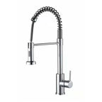 Pull-Out Spring Kitchen Faucet 304 Stainless Steel Hot & Cold Kitchen Faucet Richie's electroplating