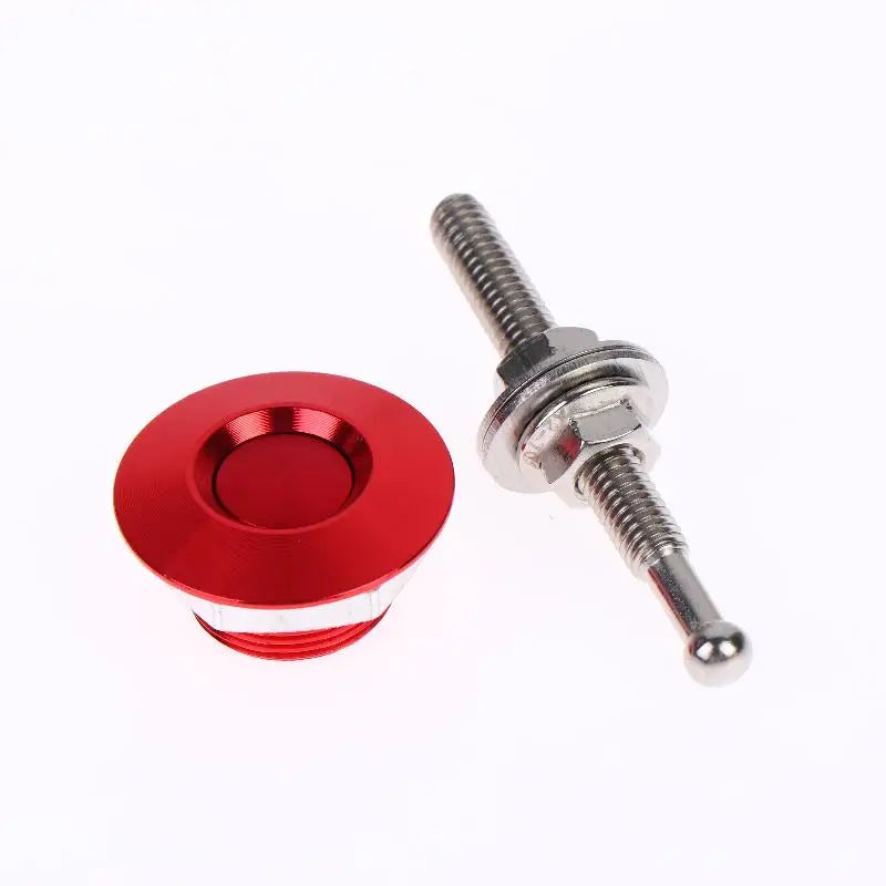 30mm Aluminum Hood Pin Quick Release Latch Lock – Universal Fit Hood Pin Lock Kit Richie's Red