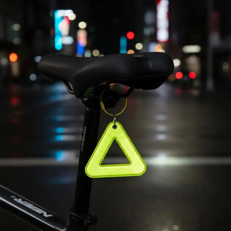 Reflective Triangle Safety Tag with Steel Ring – Bike & Outdoor Bicycle Safety Reflector Richie's
