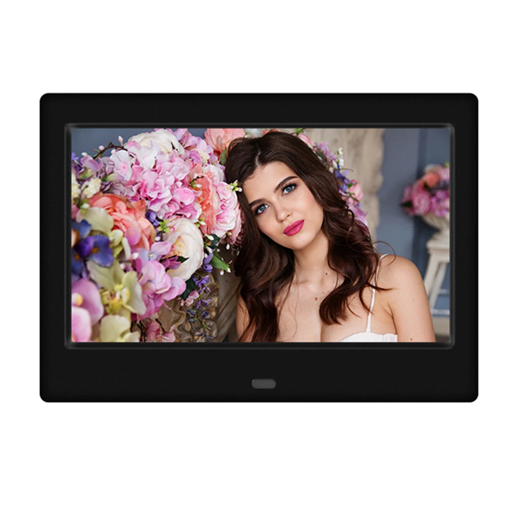 APWIKOGER 7" HD Digital Photo Frame 800x480 LED USB/SD Digital Photo Frame Richie's black