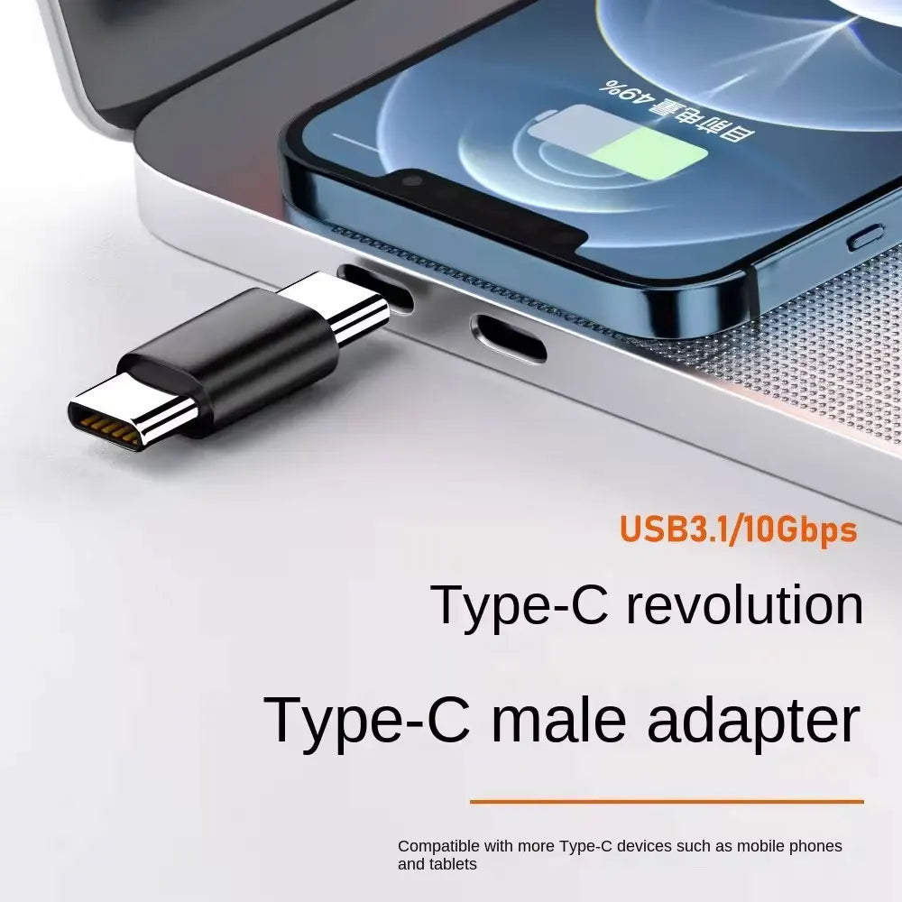 USB-C Female-to-Female & Male-to-Male Adapter with PD USB-C Adapter Richie's