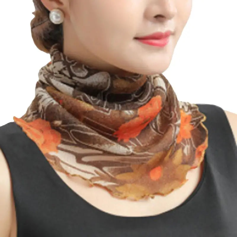 Women's Anti-UV Chiffon Neck Scarf – Multi-Style Sun Cover Women's Sun Scarf Richie's 15