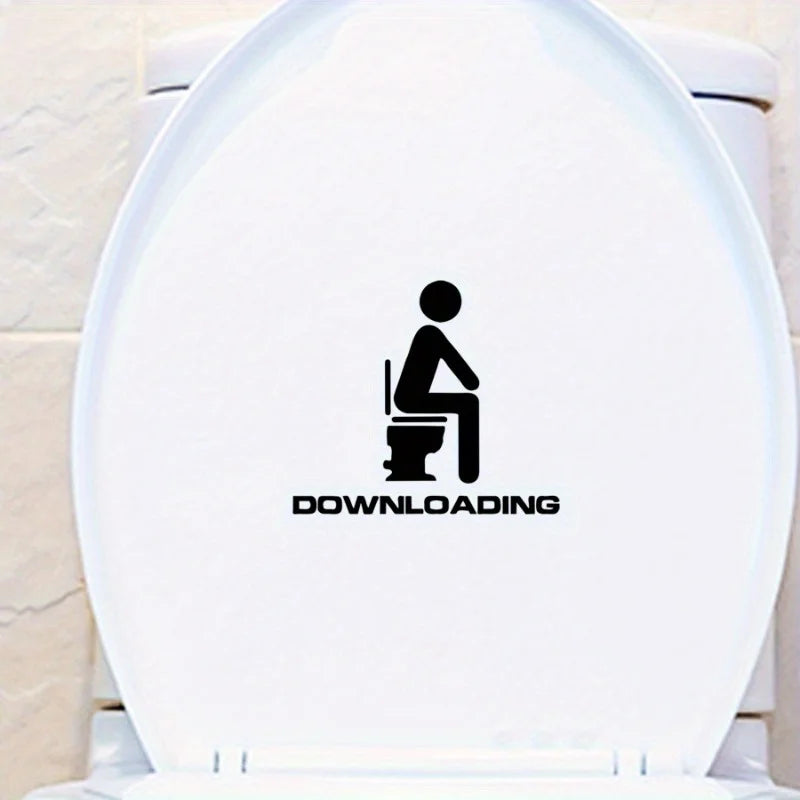 Removable English Toilet Wall Sticker – Funny Bathroom Decal Bathroom Wall Sticker Richie's