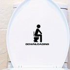 Removable English Toilet Wall Sticker – Funny Bathroom Decal Bathroom Wall Sticker Richie's