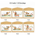 24 Dachshund Watercolor Greeting Cards – Birthday & Wedding Greeting Card Set Richie's 24 Pieces