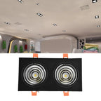 2×7W Double Head Recessed COB LED Downlight Spotlight Recessed LED Downlight Richie's