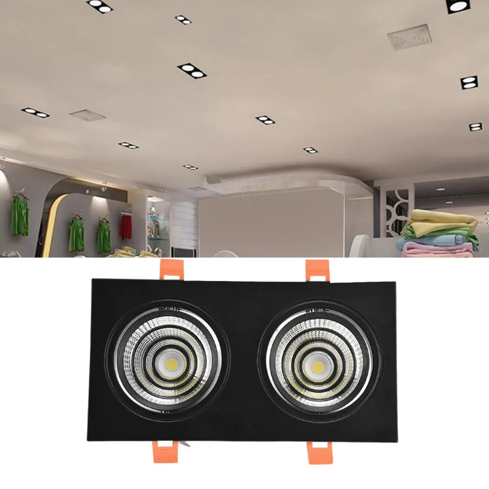 2×7W Double Head Recessed COB LED Downlight Spotlight Recessed LED Downlight Richie's