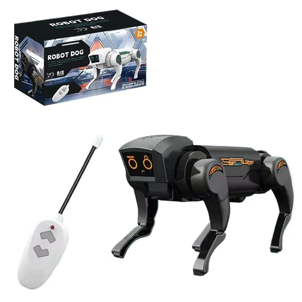 Robot Dog Toy – RC Interactive STEM Pet with LED Eyes for Kids RC Robot Dog Toy Richie's Black Remote control