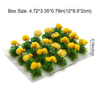 Miniature Flower Cluster Static Grass Tufts – Fairy Garden Model Miniature Scene Model Richie's