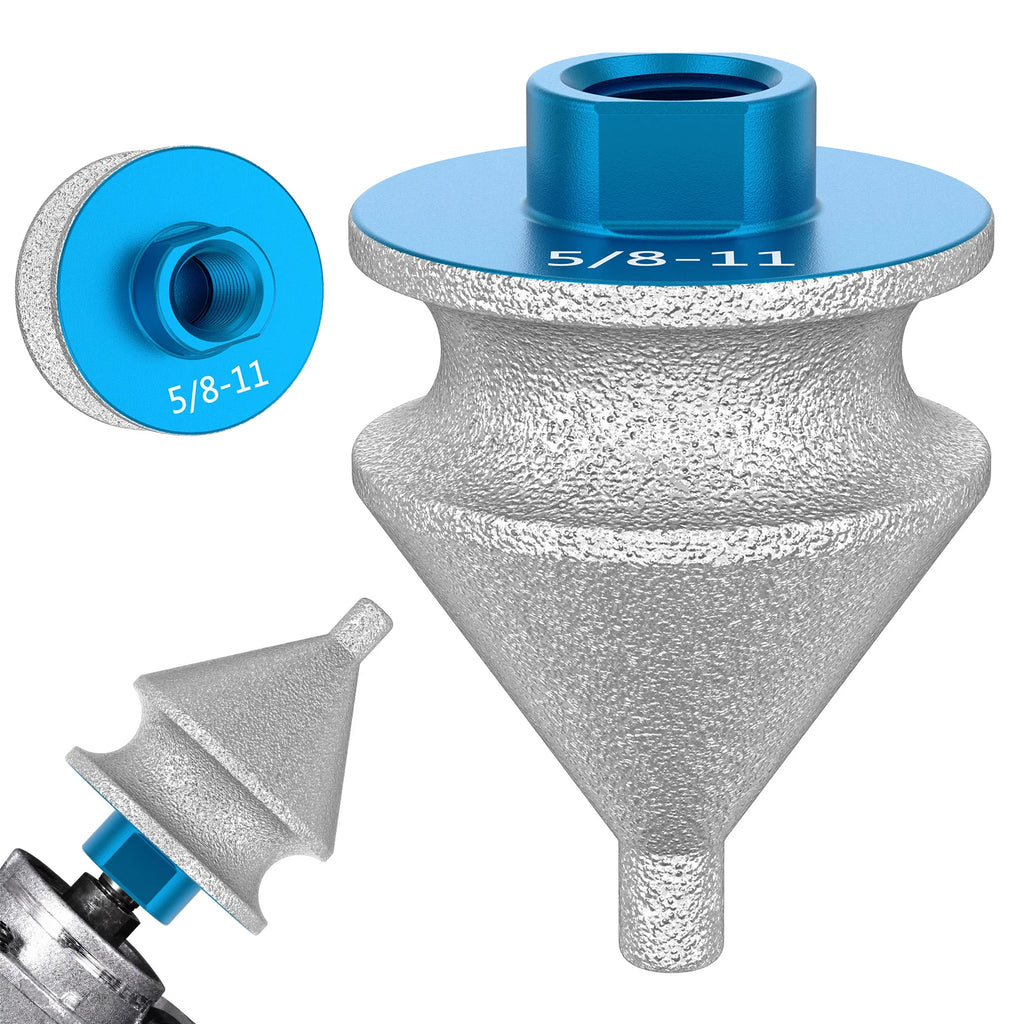 Diamond Chamfer Bit 4-in-1 Vacuum Brazed 5/8-11 for Angle Grinder Diamond Chamfer Bit Richie's