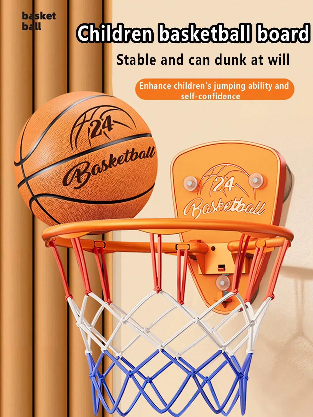Kids Indoor Basketball Stand Set – Punch-Free + Silent Ball Kids Basketball Set Richie's