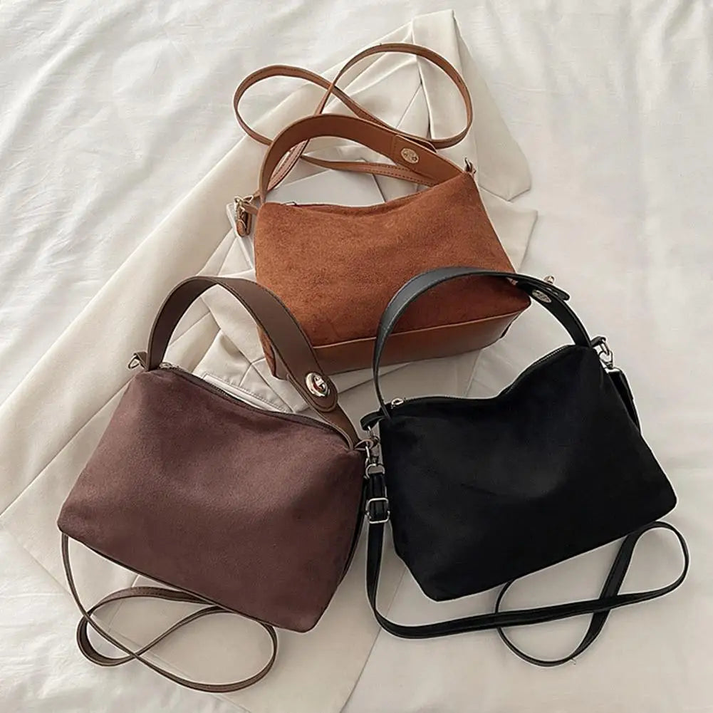 Retro Suede Crossbody Shoulder Bag Women Vintage Hobo Purse Crossbody Shoulder Bag Richie's