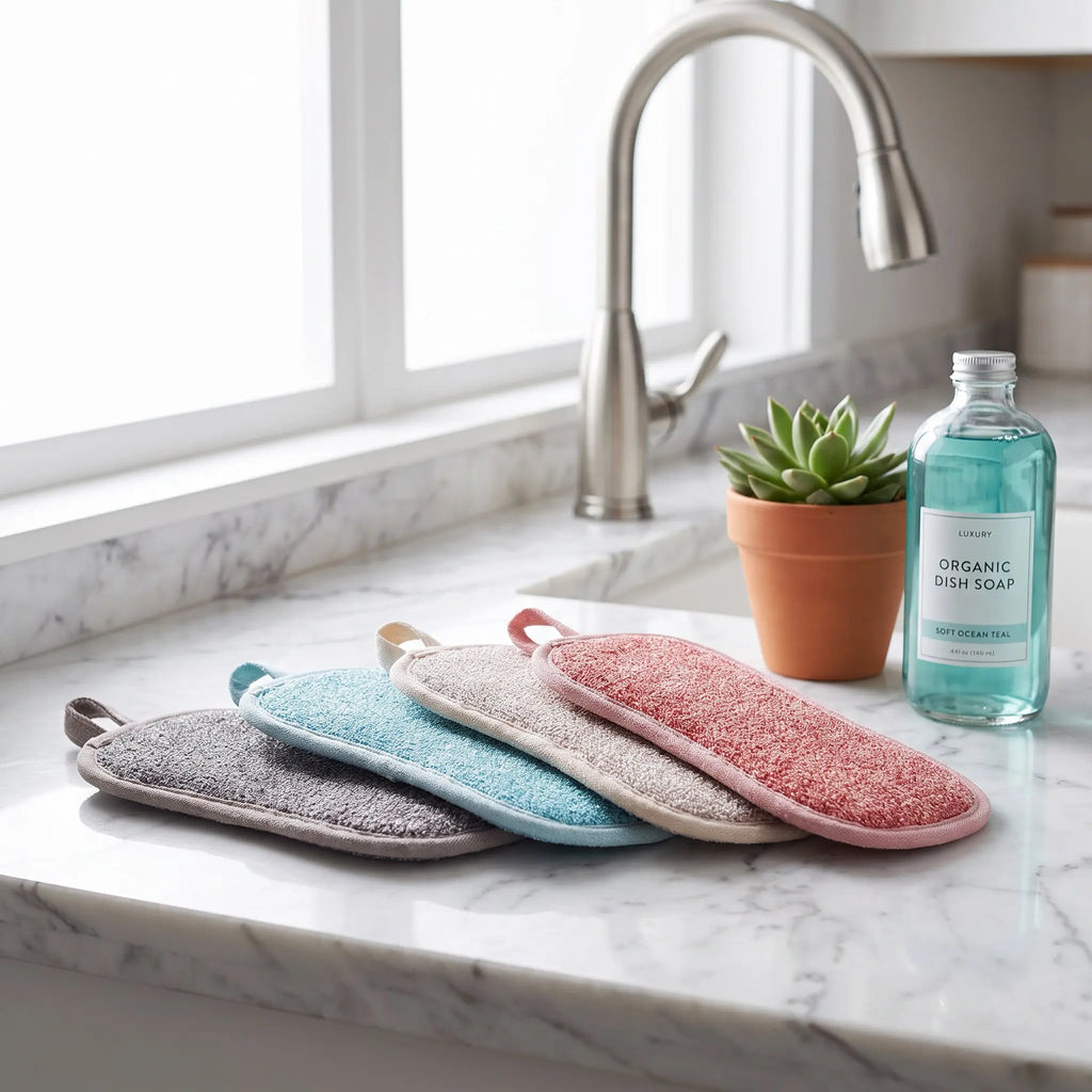 4-Pack Non-Scratch Dishwashing Sponge Pads | Kitchen Scrubber Kitchen Scrubber Sponge Richie's