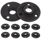 10Pcs 20mm Threaded Floor Flange – Malleable Iron Pipe Fittings Iron Pipe Flange Richie's