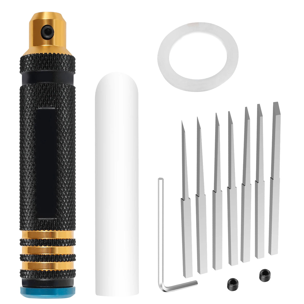 Toorise Model Scriber Kit – 7 Blades for DIY Carving & Cutting Model Scriber Kit Richie's Black