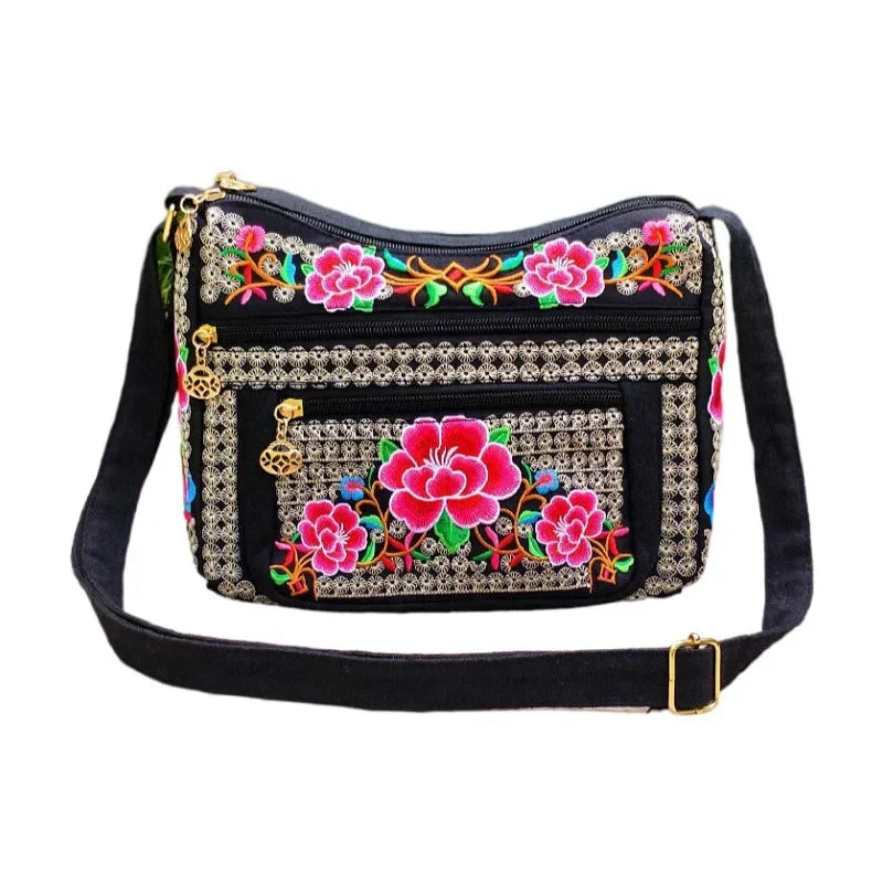 Yunnan Ethnic Embroidered Crossbody Shoulder Bag for Women Embroidered Crossbody Bag Richie's