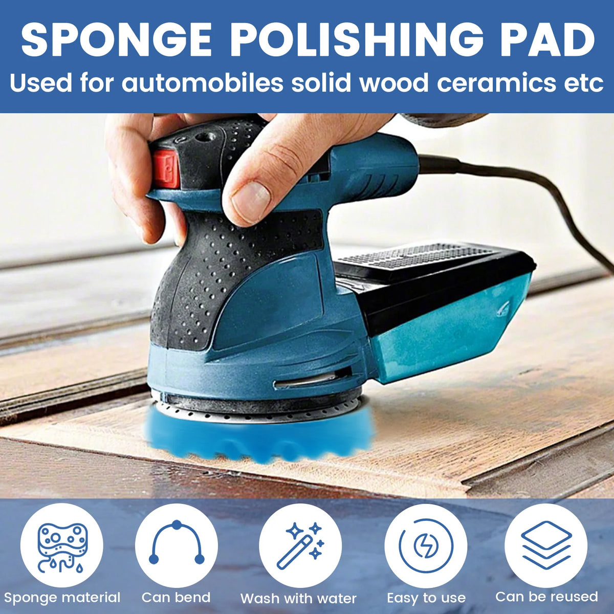 6-Inch Car Polishing Buffing Pad Kit – Sponge & Wool Pads Car Polishing Pad Kit Richie's