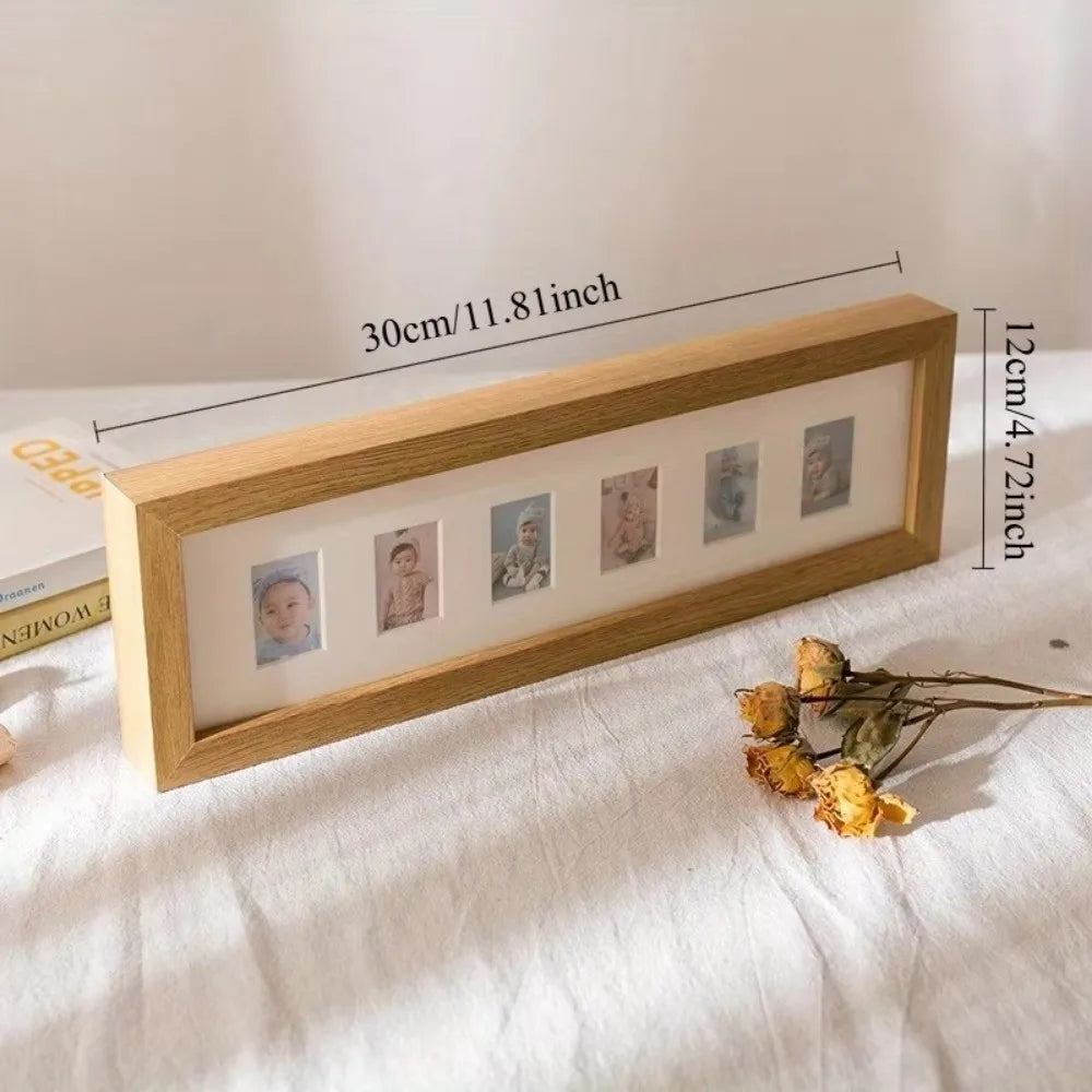 Wooden Multi-Opening Photo Frame – Baby Keepsake Gift Multi-Photo Picture Frame Richie's