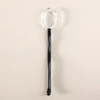 Glass Dessert Spoon – Heat-Resistant Long Handle Tea & Milk Spoon Glass Dessert Spoon Richie's Black transparent