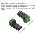 USB Type-C & Micro 2-Pin Screw Terminal Solderless Adapter 5V USB Terminal Adapter Richie's 1PCS C-Female PowerTaking