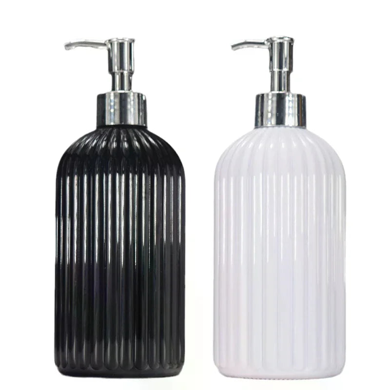 500ml Striped Refillable Soap Dispenser – Bathroom & Kitchen Soap Dispenser Richie's