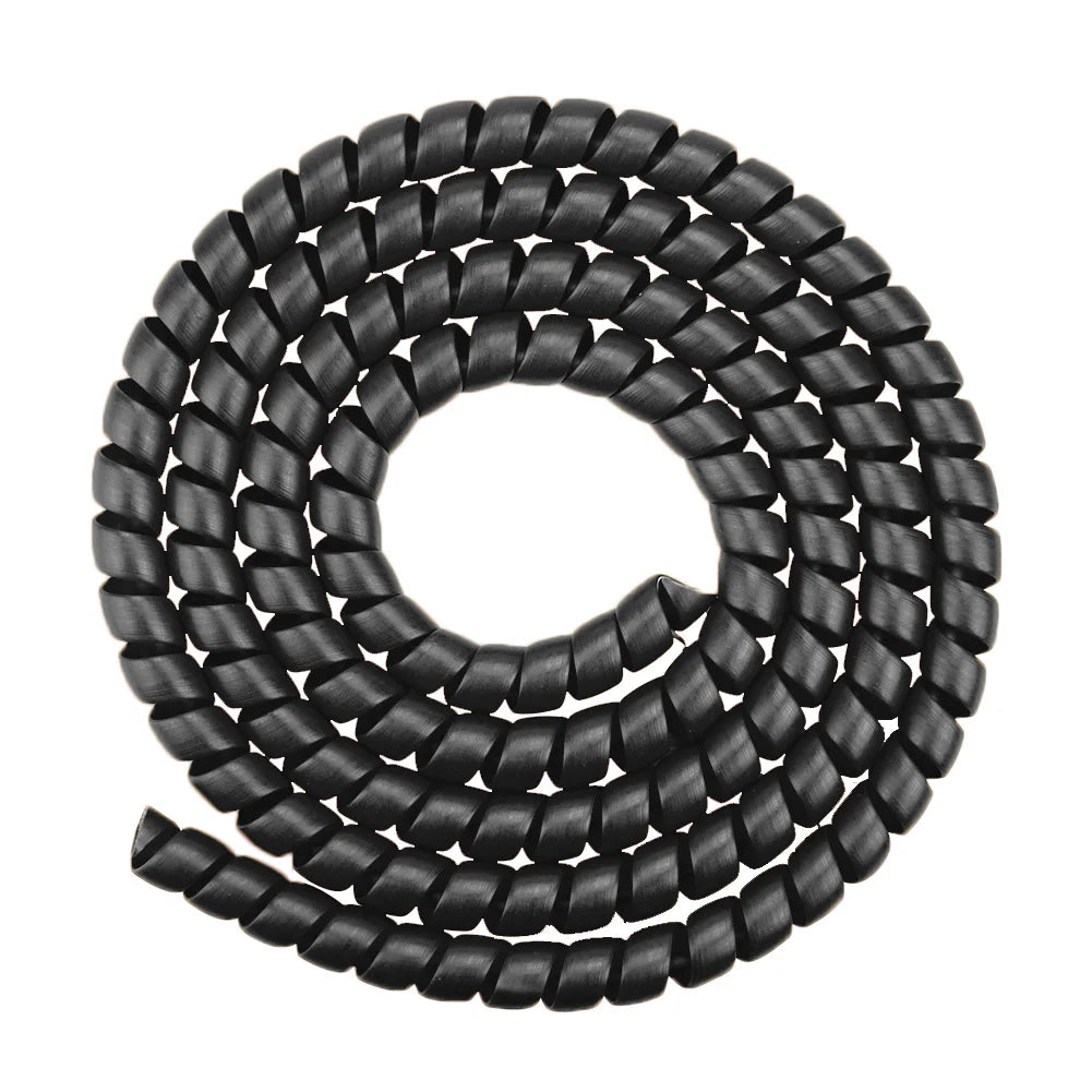 1M Spiral Cable Wire Protector Wrap – M365 PRO Scooter & Bikes Spiral Cable Protector Richie's black