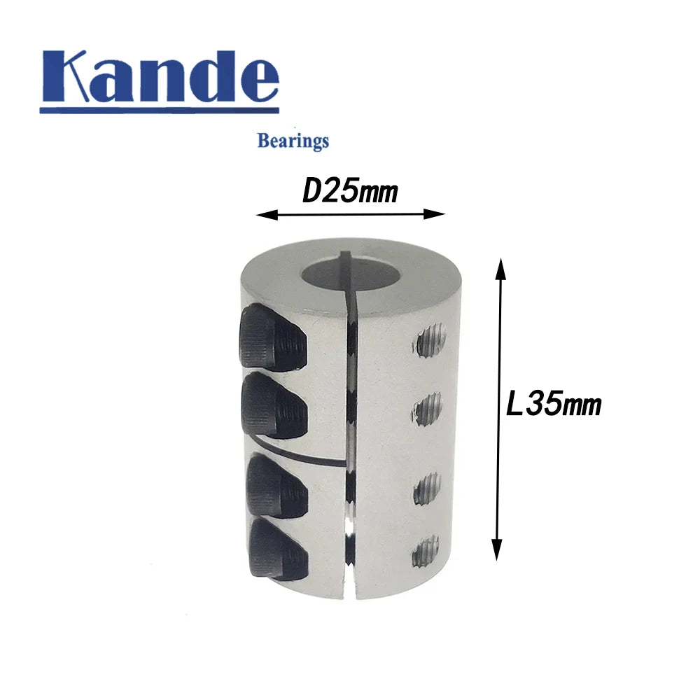 KANDE D25L35 Rigid Shaft Coupler 25mm for Stepper & 3D Printer Rigid Shaft Coupler Richie's 6X6