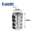 KANDE D25L35 Rigid Shaft Coupler 25mm for Stepper & 3D Printer Rigid Shaft Coupler Richie's 6X6