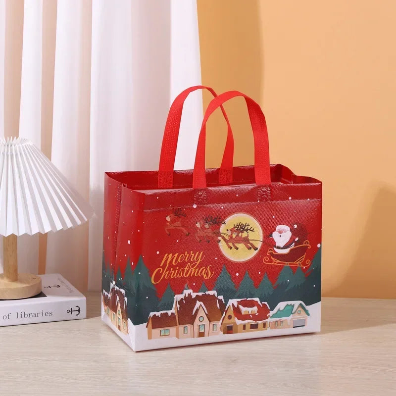 4-Pack Reusable Christmas Gift Tote Bags with Handles Christmas Gift Bags Richie's