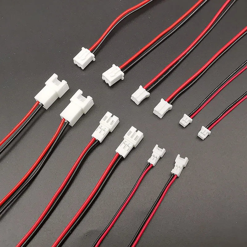 JST 2-Pin Connector Male Female – 1.25mm, 2.0mm & 2.54mm Pitch Wire Plug Connector Richie's