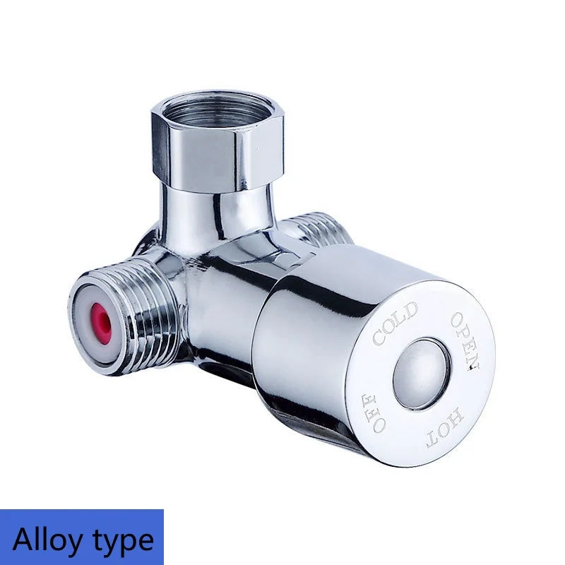 G1/2" Thermostatic Bathroom Mixing Valve | Hot Cold Shower Thermostatic Mixing Valve Richie's ALLOY