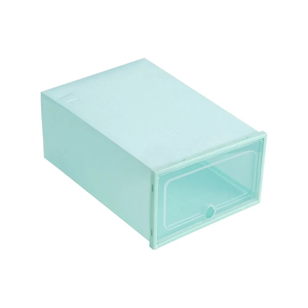 Transparent Stackable Shoe Box PP Drawer Organizer Dustproof Shoe Storage Box Richie's Green