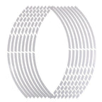 Reflective Wheel Rim Tape Sticker Strips for Motorcycle & Bike Wheel Rim Sticker Richie's white