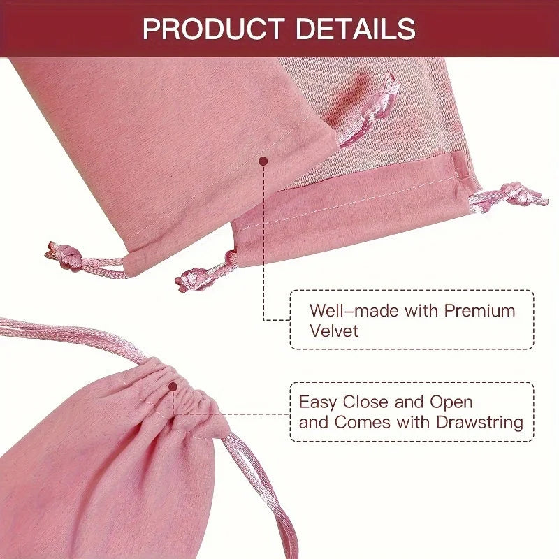 20pcs Drawstring Jewelry Gift Bags – Soft Cloth Pouches Jewelry Gift Bags Richie's