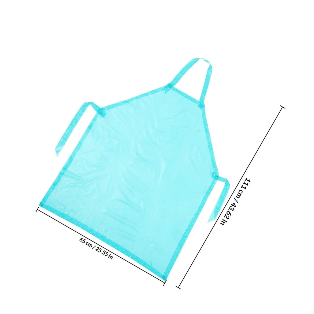 Transparent Waterproof PVC Kitchen Apron – Oilproof Pinafore Kitchen Apron Richie's Green
