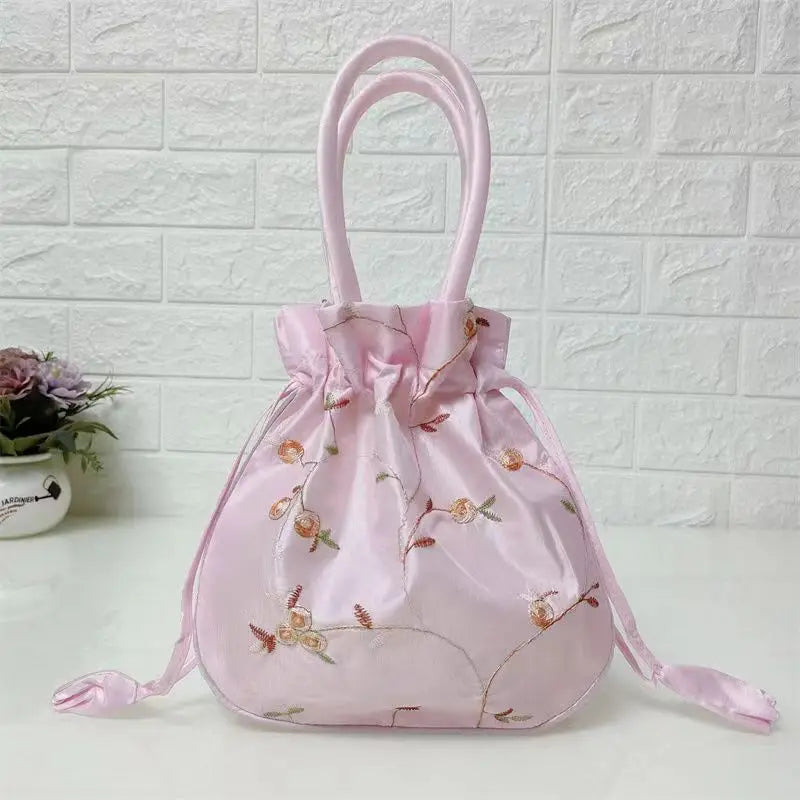 Women Embroidery Flower Cosmetic Bag – Ethnic Mini Purse & Pouch