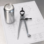 Carbon Steel Spring Divider 150mm Scribing Tool Precision Compass Spring Divider Compass Richie's