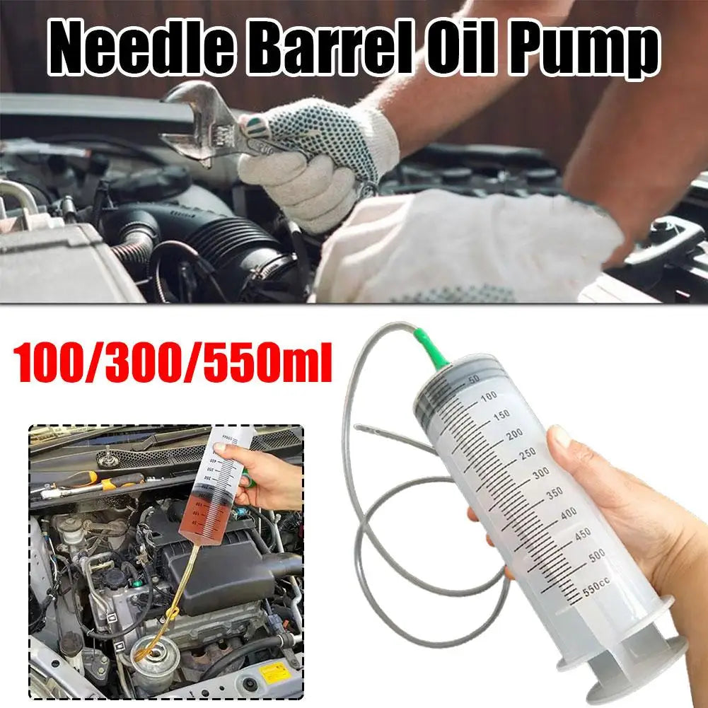 Oil Pump Syringe 100/300/550ml with 1m Hose | Fluid Transfer Oil Transfer Syringe Richie's