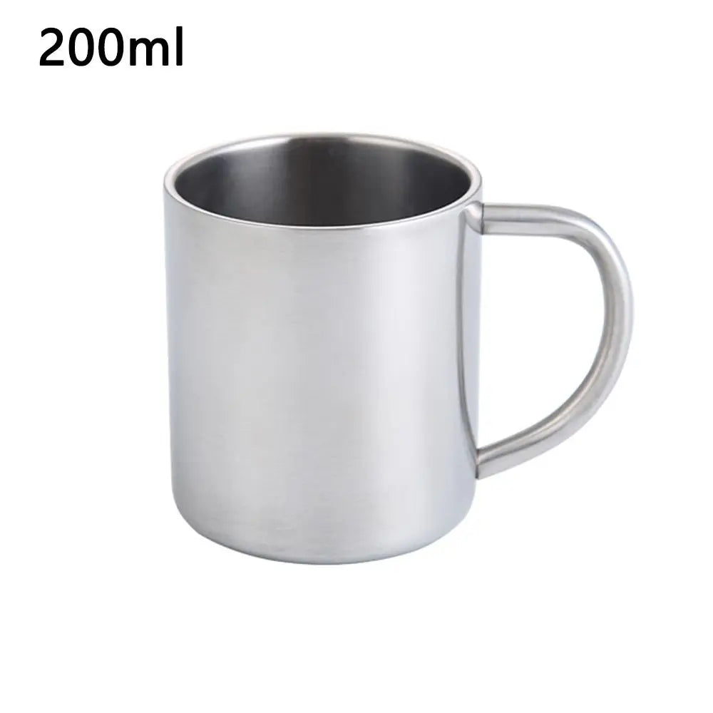 Stainless Steel Travel Coffee Mug Tumbler with Handle Travel Coffee Mug Richie's 200ml as shown