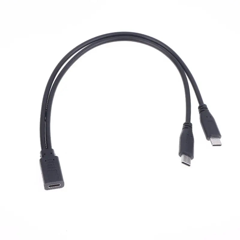 USB-C Cable Splitter 1 to 2 Type-C Power Adapter 3A 15W USB-C Cable Splitter Richie's A2-2M to 1F