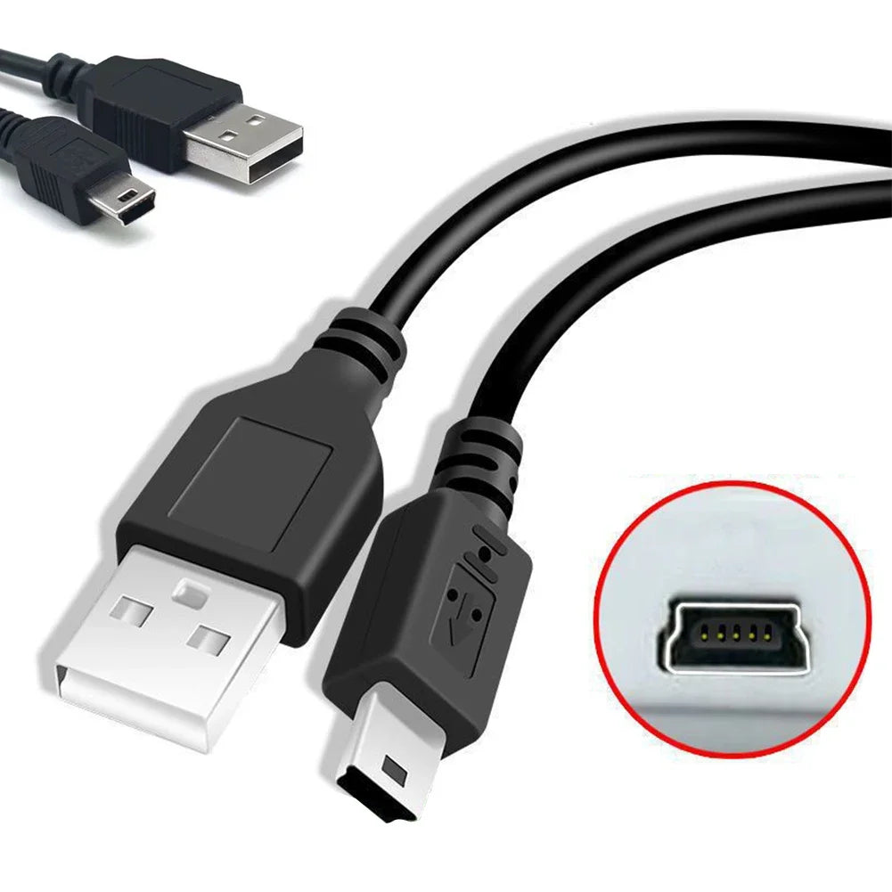 USB 2.0 to Mini USB Cable 5-Pin | 0.5M & 0.8M Data Sync USB Data Cable Richie's
