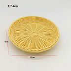 Wicker Woven Serving Basket – Bread, Fruit & Vegetable Tray Woven Serving Basket Richie's 21-4cm